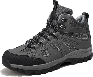 Men's Hiking Shoes, Outdoor, High-Top, Hiking, Traveling, Cross-Country, Running (Color : Gris, Size : 10.5)