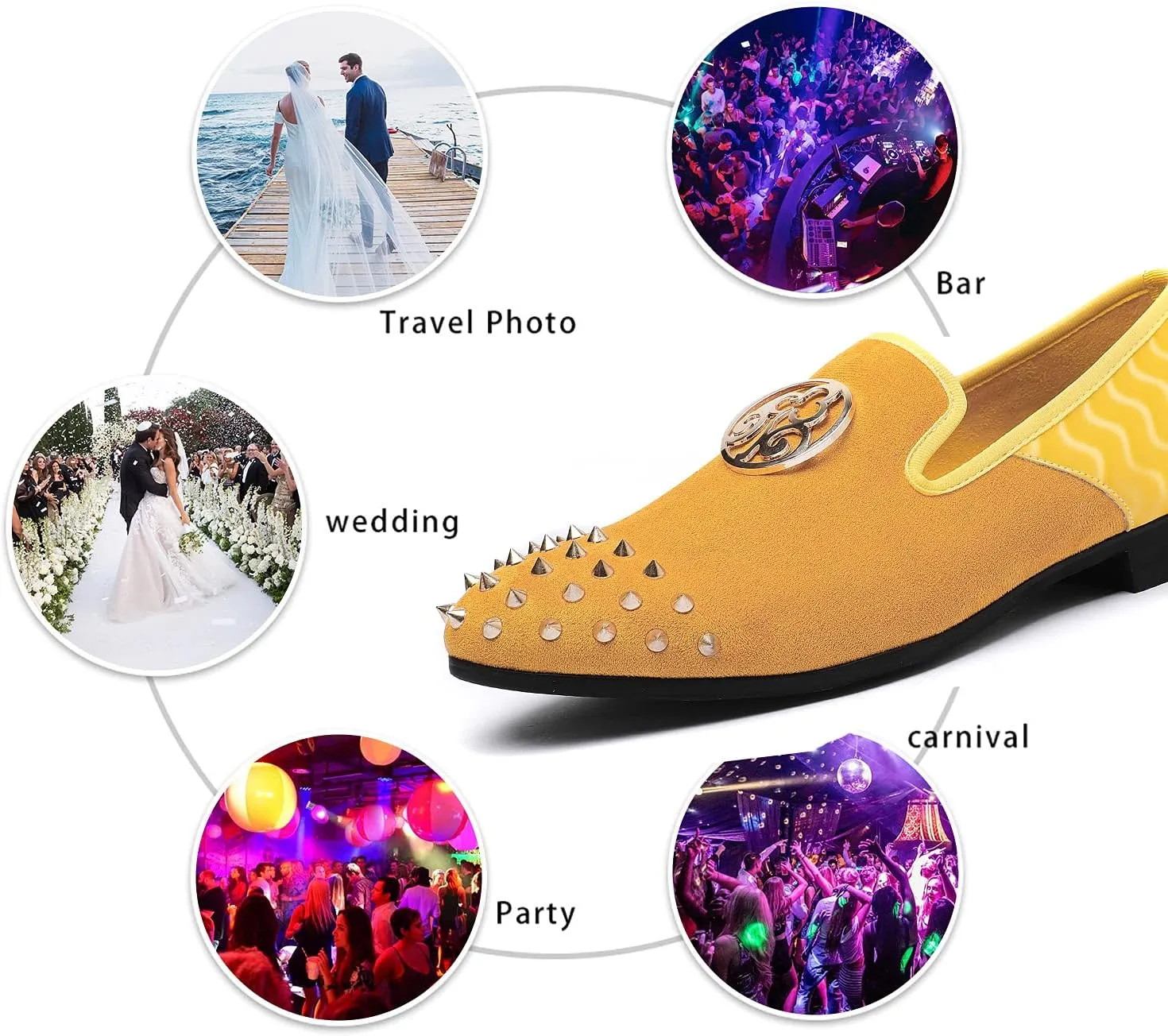 Mens Leopard Loafers Leather Embroidery Spiked Slip on Dress Shoes Slipper Luxury Fashion Penny Prom