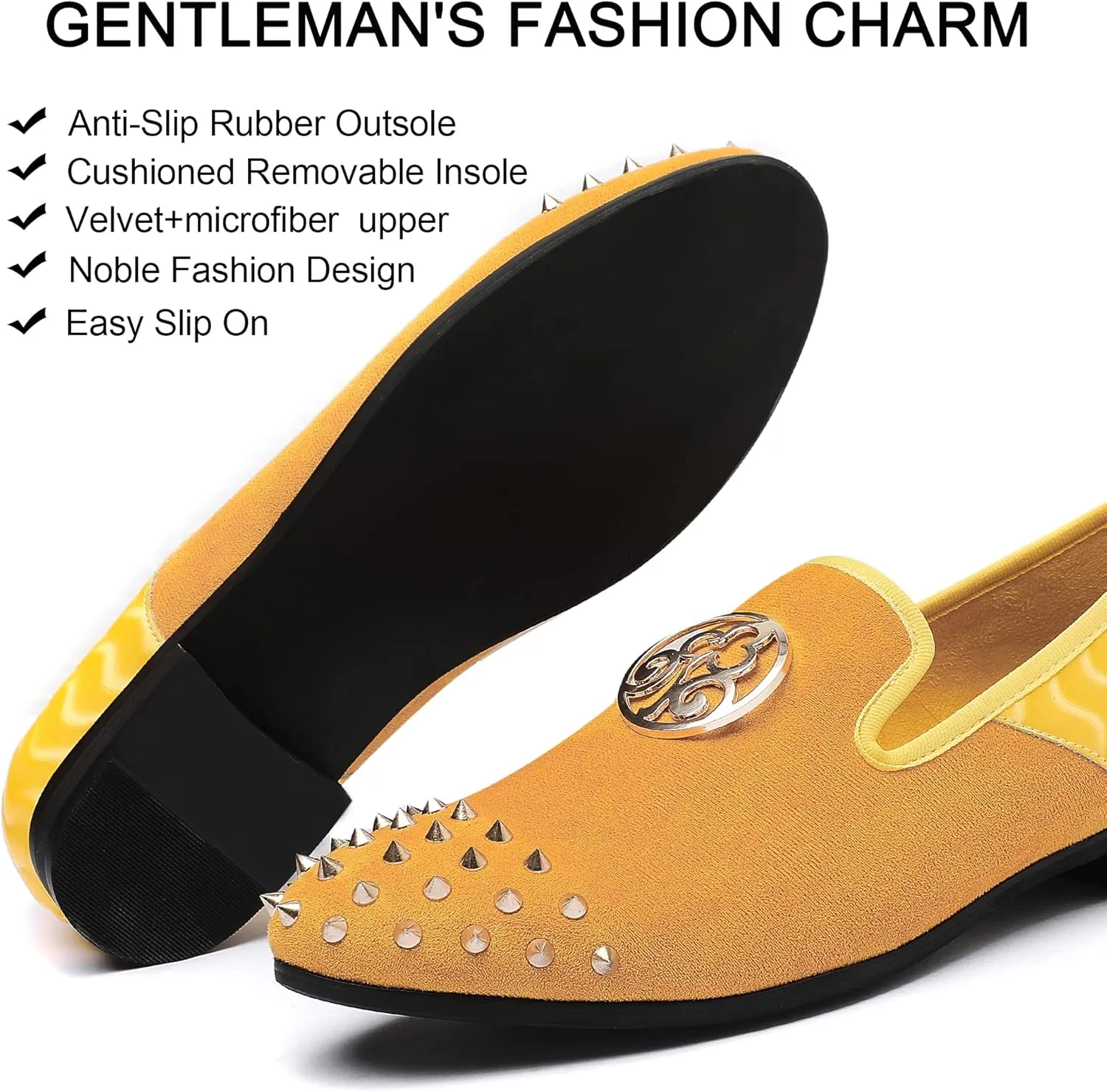 Mens Leopard Loafers Leather Embroidery Spiked Slip on Dress Shoes Slipper Luxury Fashion Penny Prom
