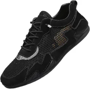 Men's Lightweight Mesh Breathable Sneakers,Casual Lightweight Soft Sole Mesh Trail Shoes,Summer Outdoor Low Top Walking Shoes.