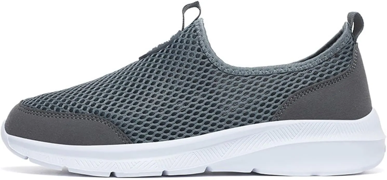 Men's Non Slip Running Shoes Ultra Light Breathable Casual Walking Shoes Fashion Sneakers Mesh Workout Sports Shoes