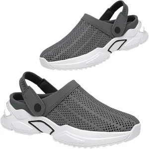 Men'S Orthopedic Hollow-Out Summer Sandals,Lightweight Trail Walking Sandals,Comfy Slip On Walking House Slippers Diabetic Home Garden Slides Shoes