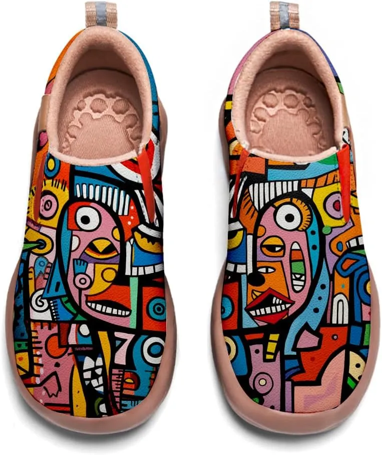 Mens Painted Travel Shoes Casual Loafers Walking Slip-Ons Comfortable Art Fashion Sneakers