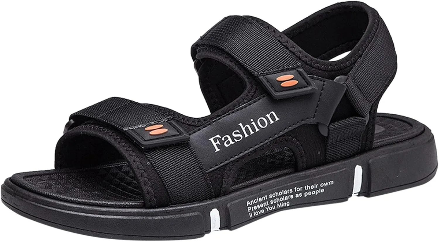 Men's Sandals With Adjustable Strap Non Slip Summer Beach Water Friendly Sandal Casual Thick Cushion Fisherman Sandal