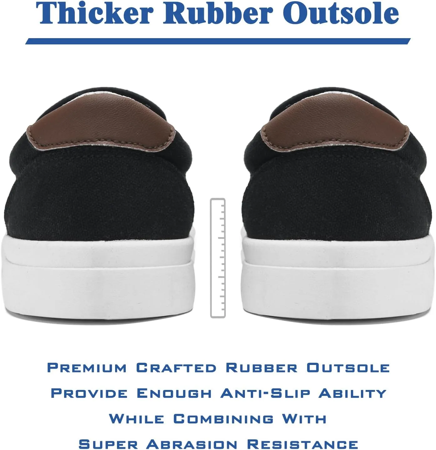 Men's Slip On Loafers Classic Canvas Shoes Casual Comfortable Flat Leisure Vintage Breathable Lightweight Dress Walking Sneakers