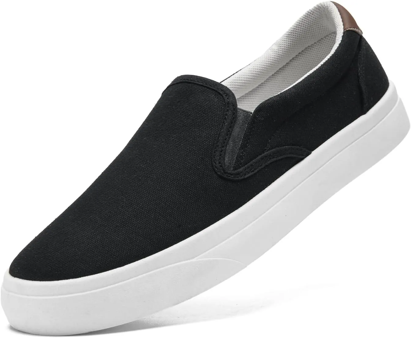 Men's Slip On Loafers Classic Canvas Shoes Casual Comfortable Flat Leisure Vintage Breathable Lightweight Dress Walking Sneakers