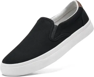 Men's Slip On Loafers Classic Canvas Shoes Casual Comfortable Flat Leisure Vintage Breathable Lightweight Dress Walking Sneakers