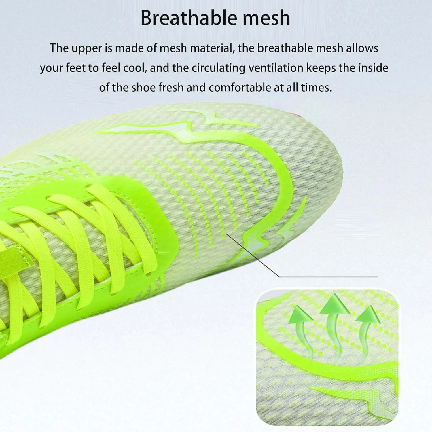 Men's Spikes Track Field Shoes Sprinting Sneakers for Kids Boys Youth Outdoor Sprint Racing Running Jumping Traning