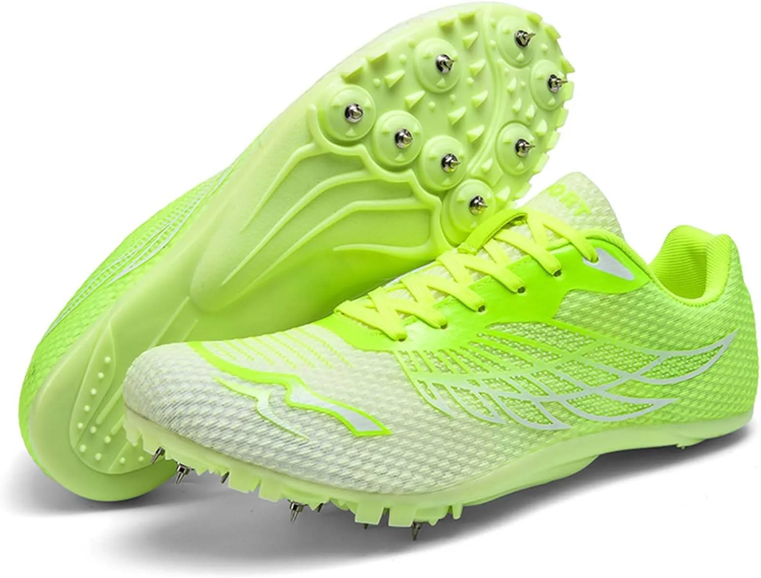 Men's Spikes Track Field Shoes Sprinting Sneakers for Kids Boys Youth Outdoor Sprint Racing Running Jumping Traning
