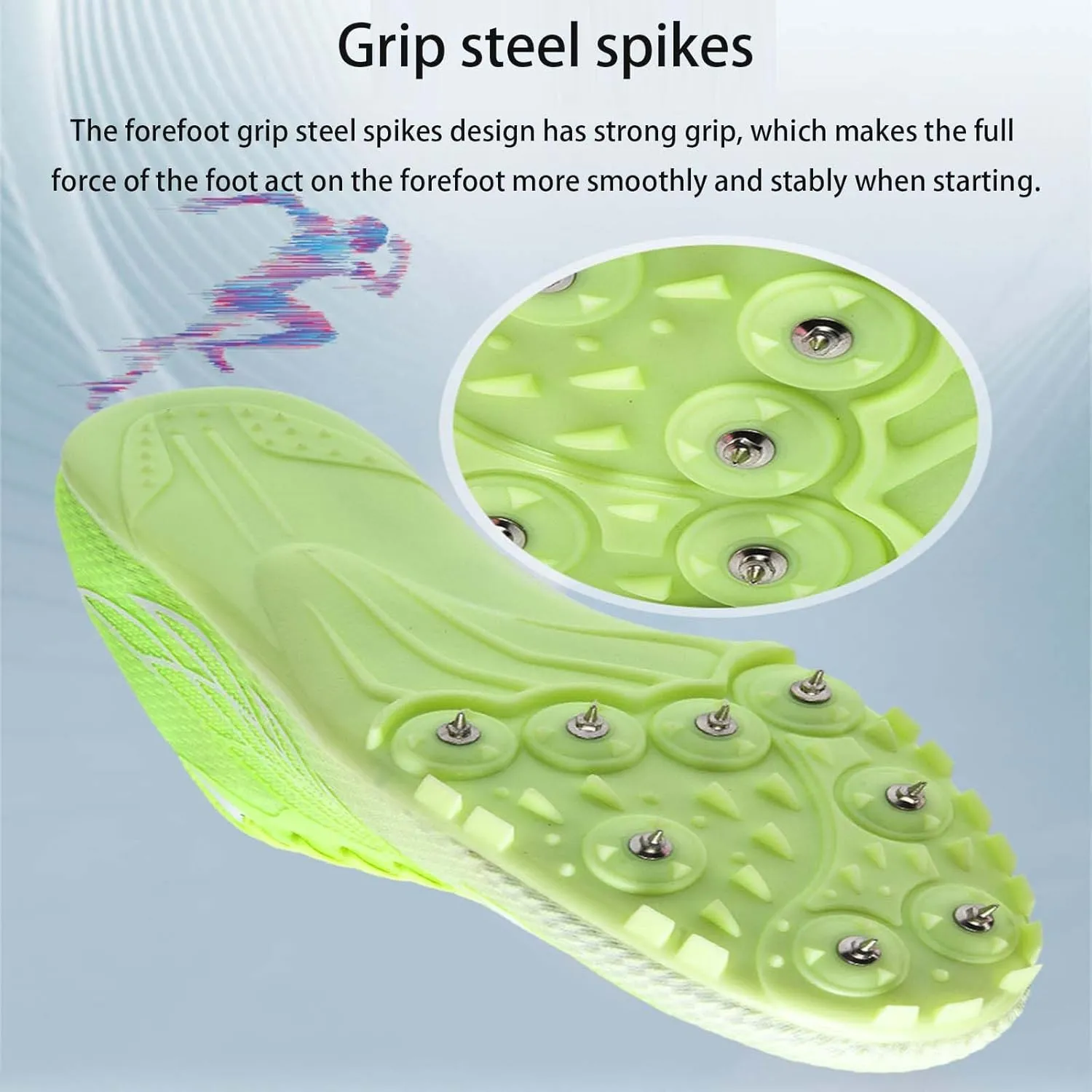 Men's Spikes Track Field Shoes Sprinting Sneakers for Kids Boys Youth Outdoor Sprint Racing Running Jumping Traning