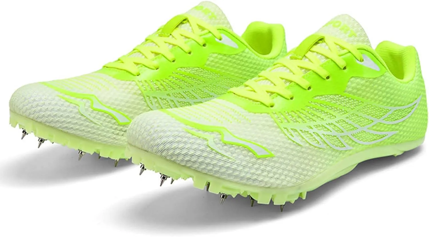 Men's Spikes Track Field Shoes Sprinting Sneakers for Kids Boys Youth Outdoor Sprint Racing Running Jumping Traning
