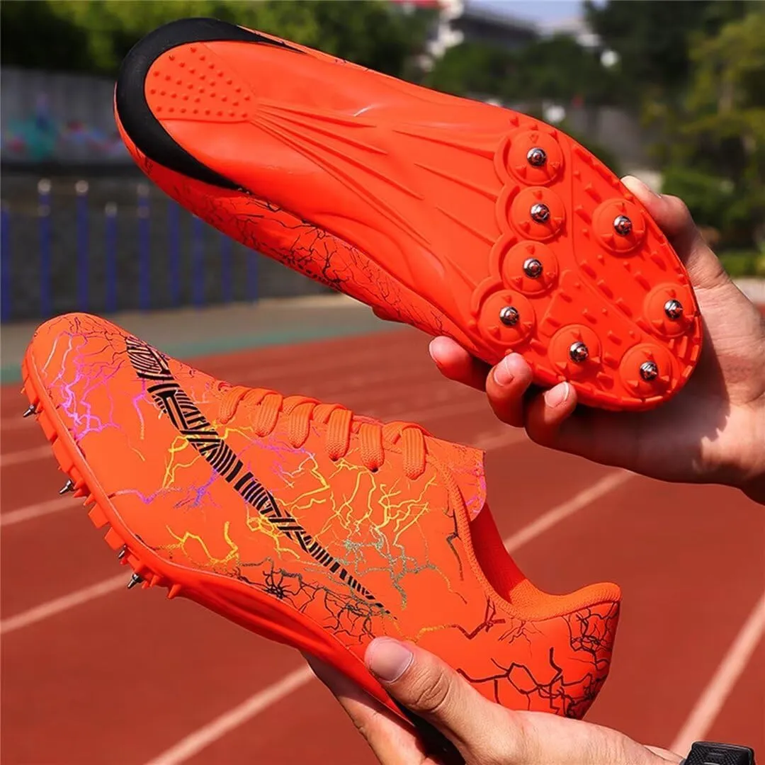 Mens Spikes Track Shoes Women Track and Field Shoes Boys Girls Jumping Sneakers Professional Running Nail Shoes