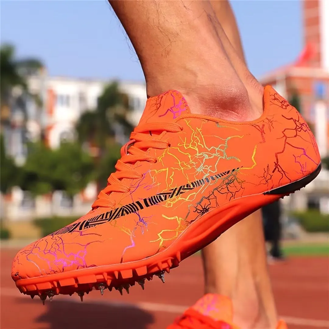 Mens Spikes Track Shoes Women Track and Field Shoes Boys Girls Jumping Sneakers Professional Running Nail Shoes