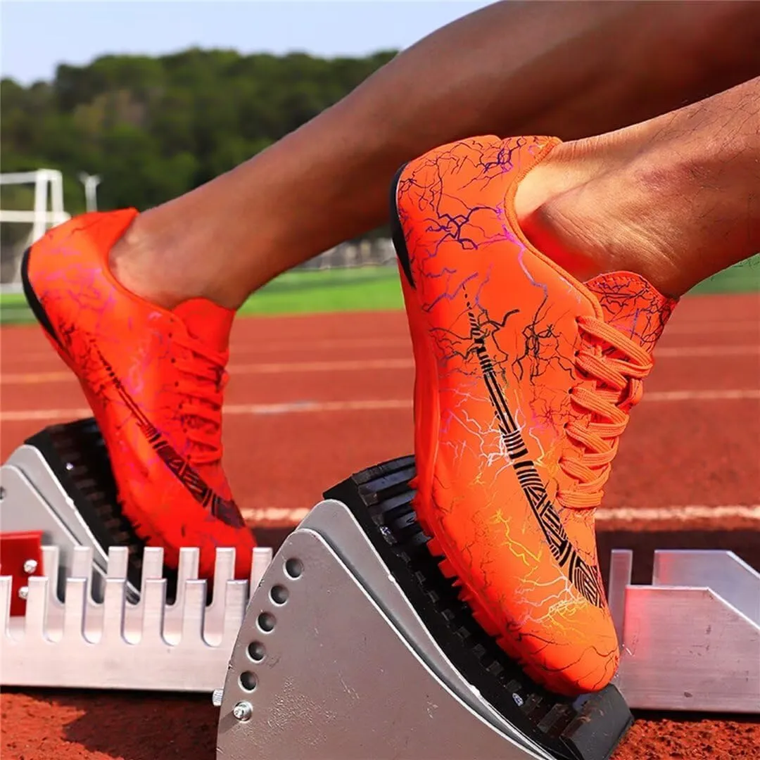 Mens Spikes Track Shoes Women Track and Field Shoes Boys Girls Jumping Sneakers Professional Running Nail Shoes