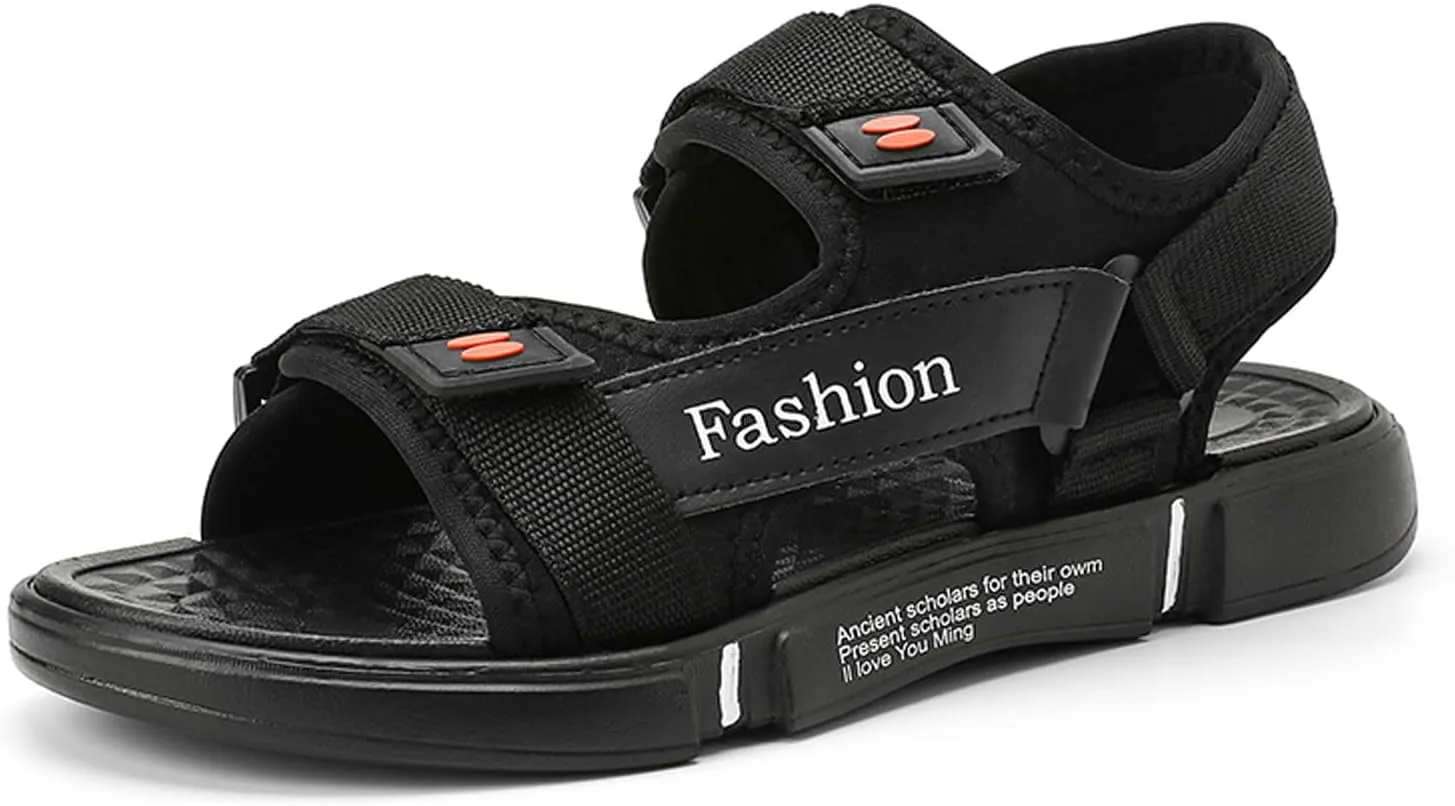 Men's Sport Sandals with Adjustable Double Straps - Lightweight Water Shoes for Outdoor Hiking, Beach Walking & Summer Casual Activities | Non-Slip Breathable Open Toe Design