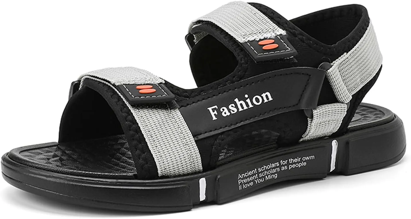 Men's Sport Sandals with Adjustable Double Straps - Lightweight Water Shoes for Outdoor Hiking, Beach Walking & Summer Casual Activities | Non-Slip Breathable Open Toe Design