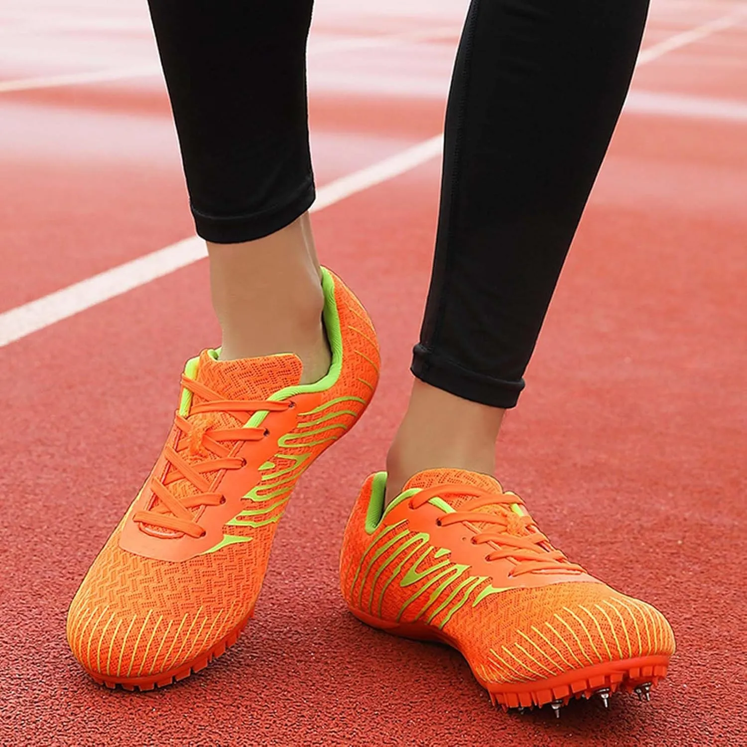 Men's Track and Field Shoes Spikes Athletics Shoes Racing Running Sneakers for Boys Sprint Sport Jumping Training