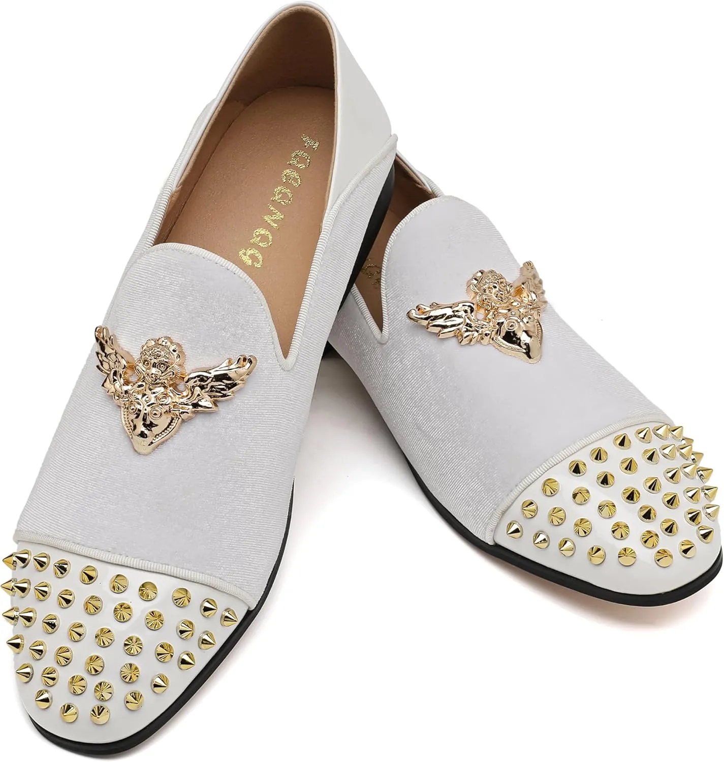 Men's Velvet Loafers Mens Shiny Slip-on Slippers, Classic Formal Wear Fashion Dress Loafer, Penny Party Wedding Dress Shoes for Men