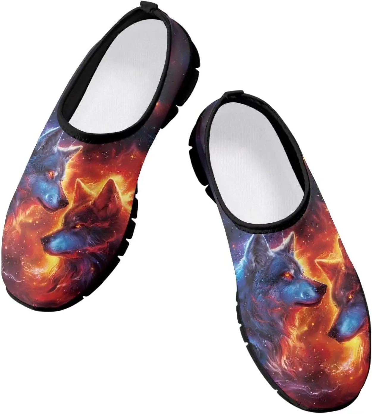 Mens Walking Sneakers Funny Print Tennis Shoes for Men Slip On Shoes