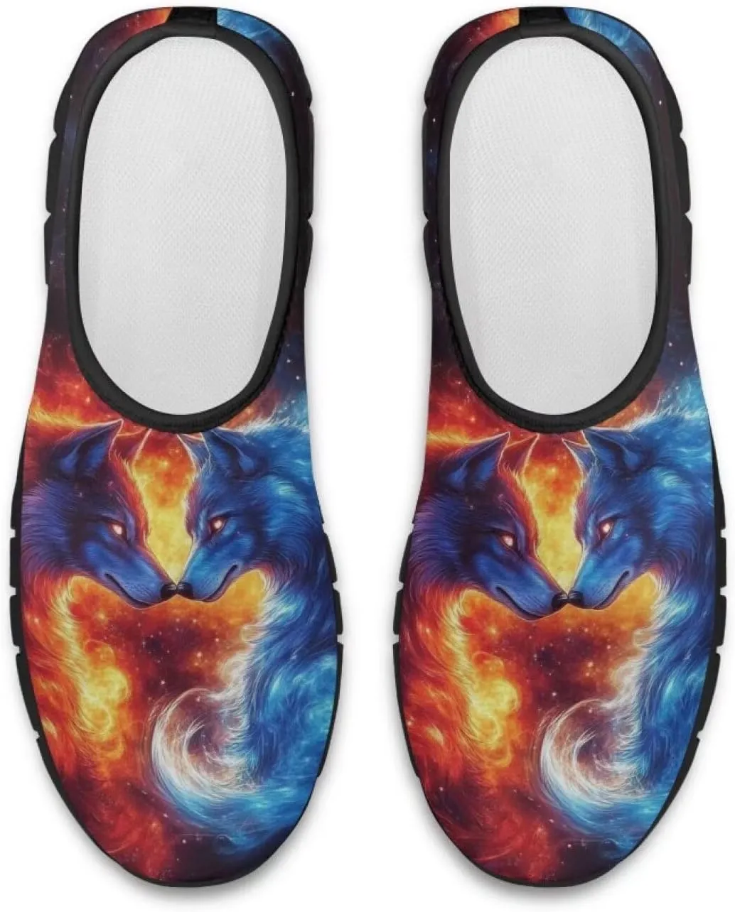 Mens Walking Sneakers Funny Print Tennis Shoes for Men Slip On Shoes