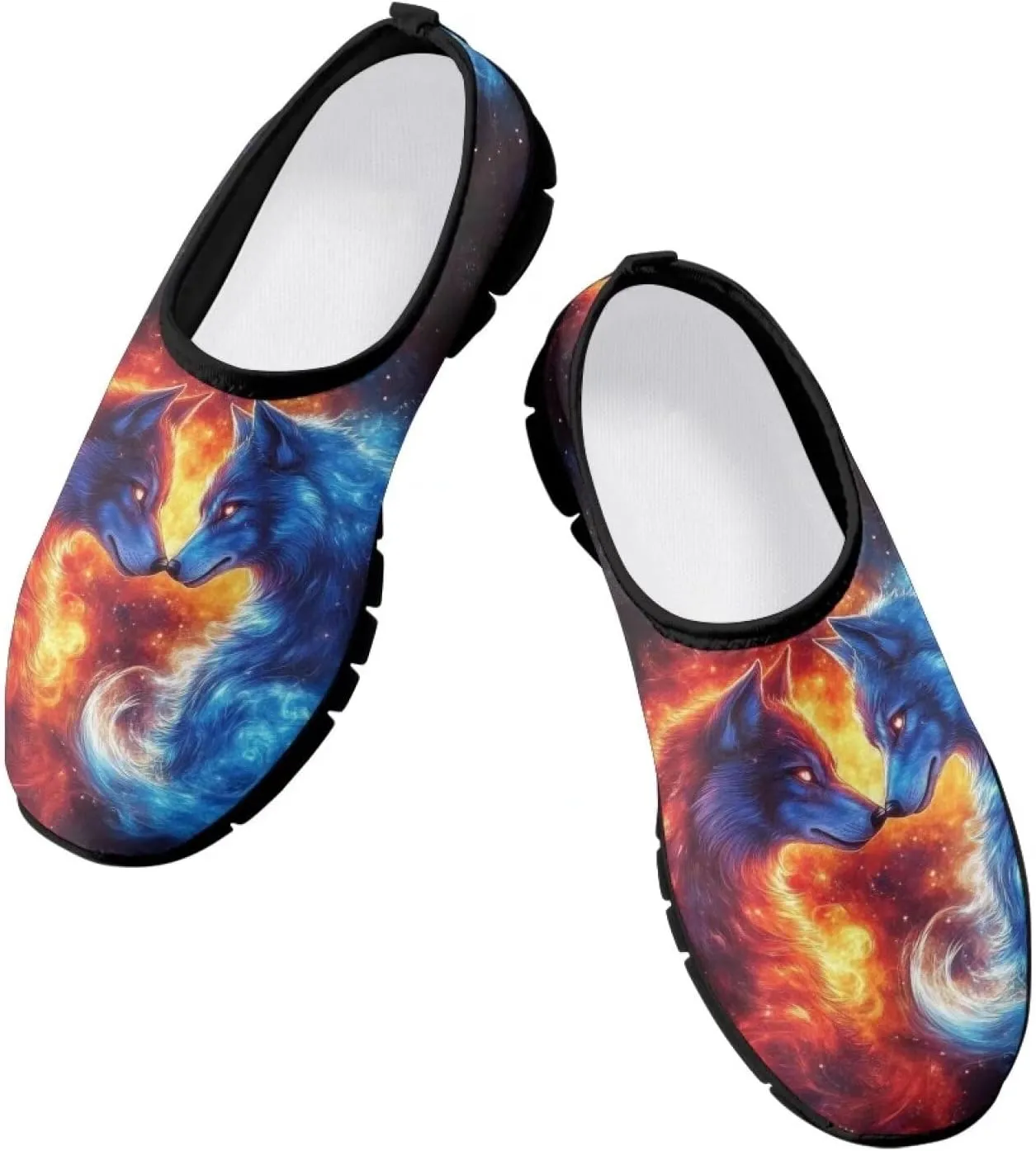 Mens Walking Sneakers Funny Print Tennis Shoes for Men Slip On Shoes