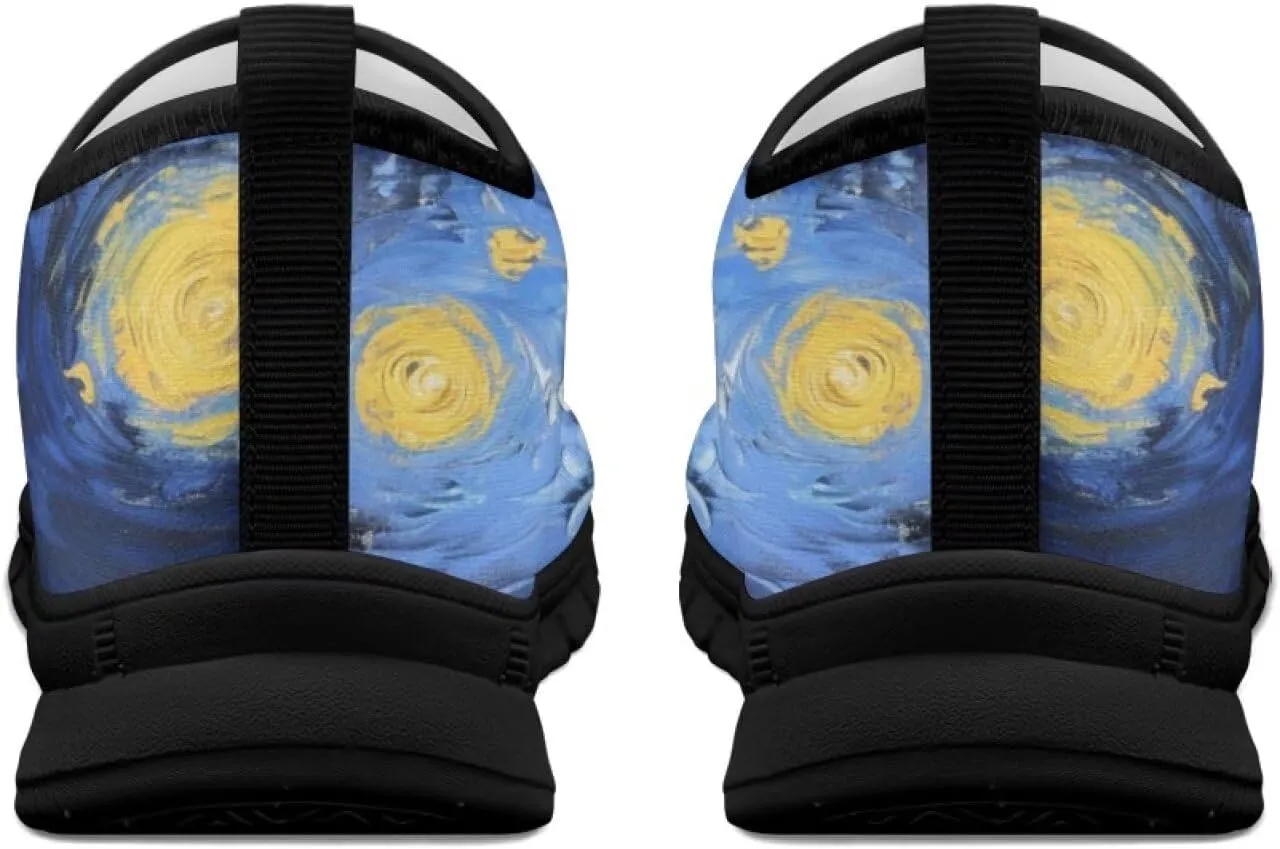 Mens Walking Sneakers Funny Print Tennis Shoes for Men Slip On Shoes