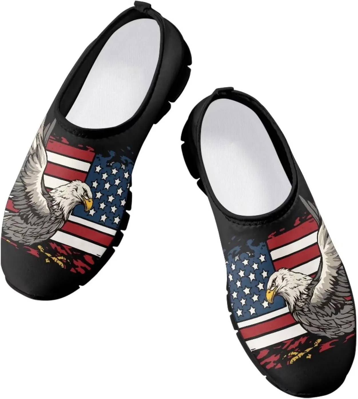 Mens Walking Sneakers Funny Print Tennis Shoes for Men Slip On Shoes
