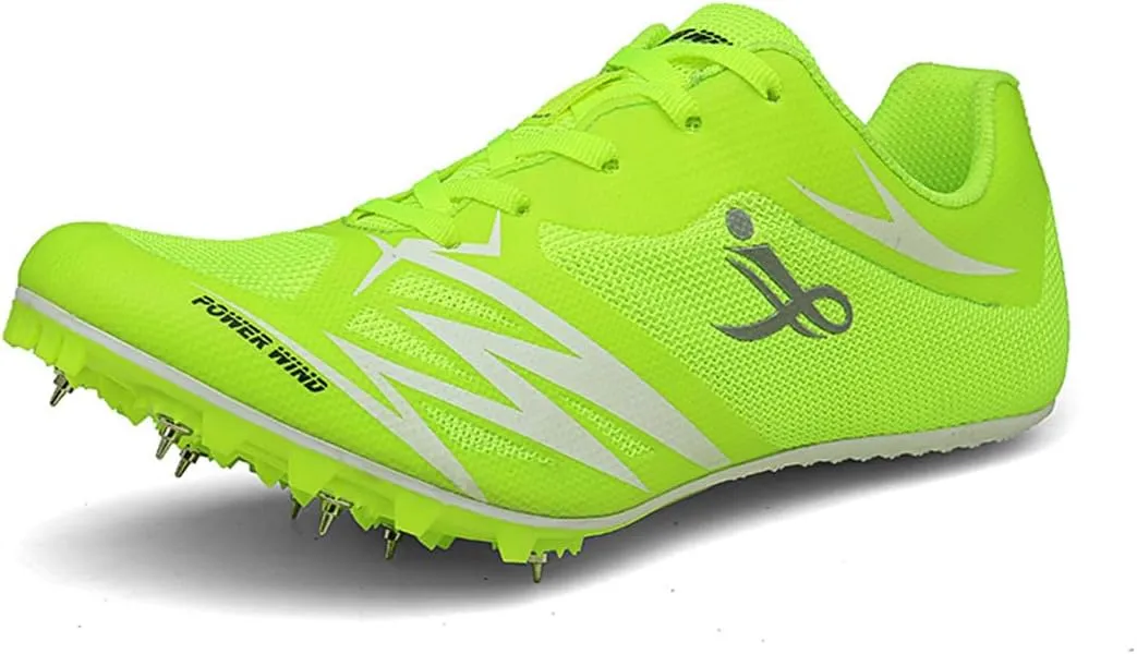 Men's Women's Sprint Running Shoes Non Slip Track and Field Shoes Breathable Slip Resistant Jumping Athletic Sports Sneakers
