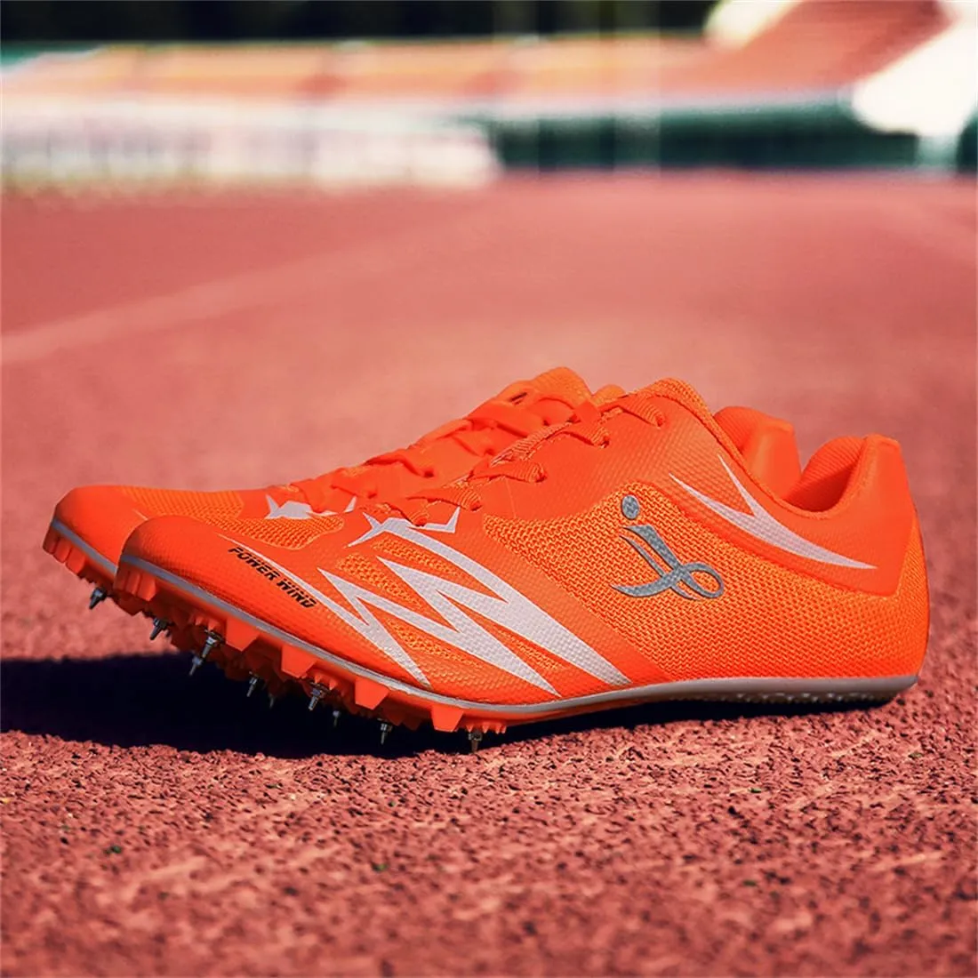 Men's Women's Sprint Running Shoes Non Slip Track and Field Shoes Breathable Slip Resistant Jumping Athletic Sports Sneakers