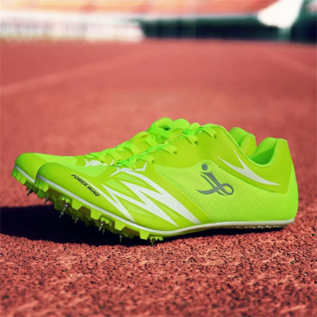Men's Women's Sprint Running Shoes Non Slip Track and Field Shoes Breathable Slip Resistant Jumping Athletic Sports Sneakers