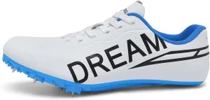 Mens Womens Track and Field Shoes Spikes Racing Sneakers Lightweight Jumping Sneakers Professional Sprint Running Shoes for Boys Girls