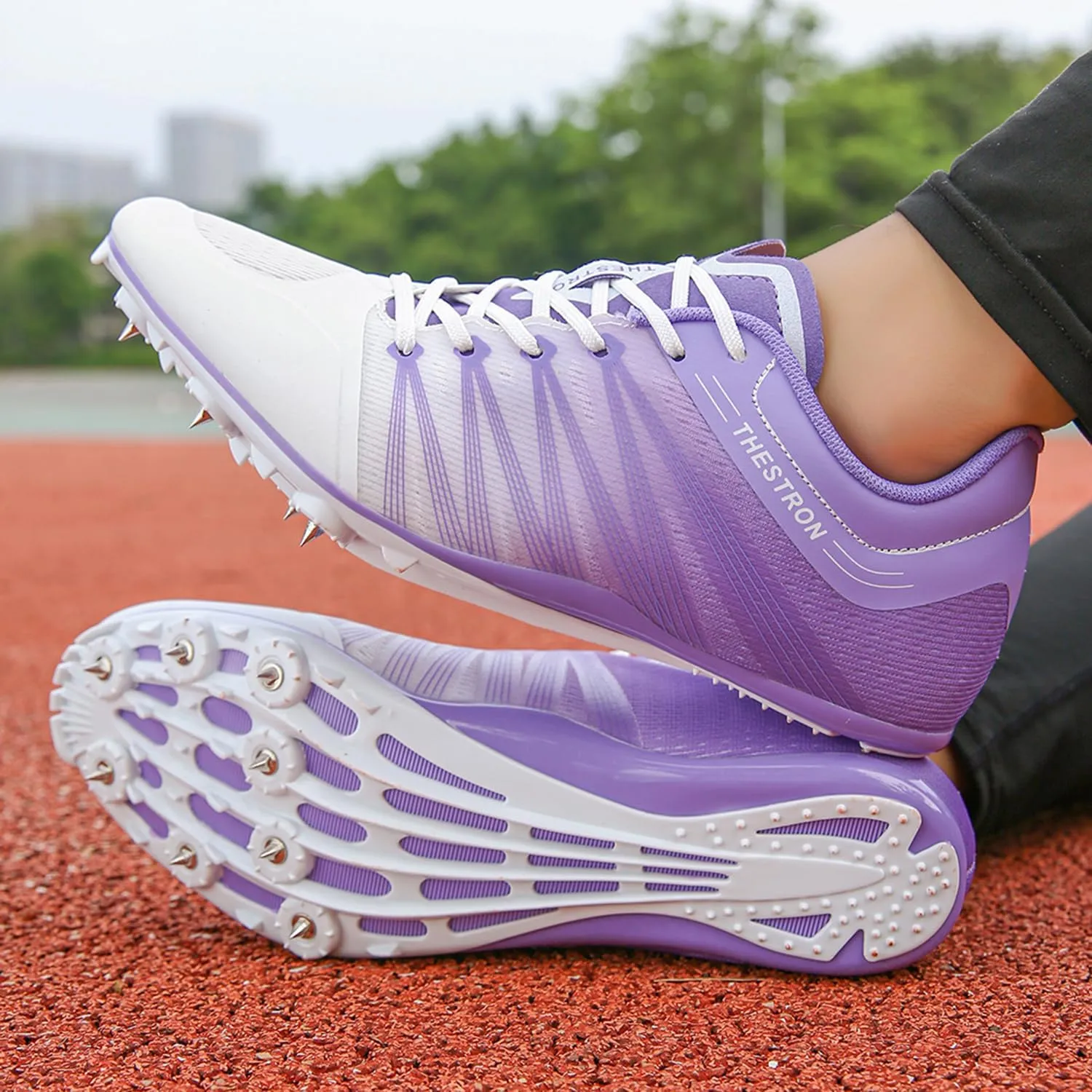 Mens Womens Track and Field Shoes Spikes Track Race Jumping Sneakers Professional Running Nail Spikes Shoes for Kid