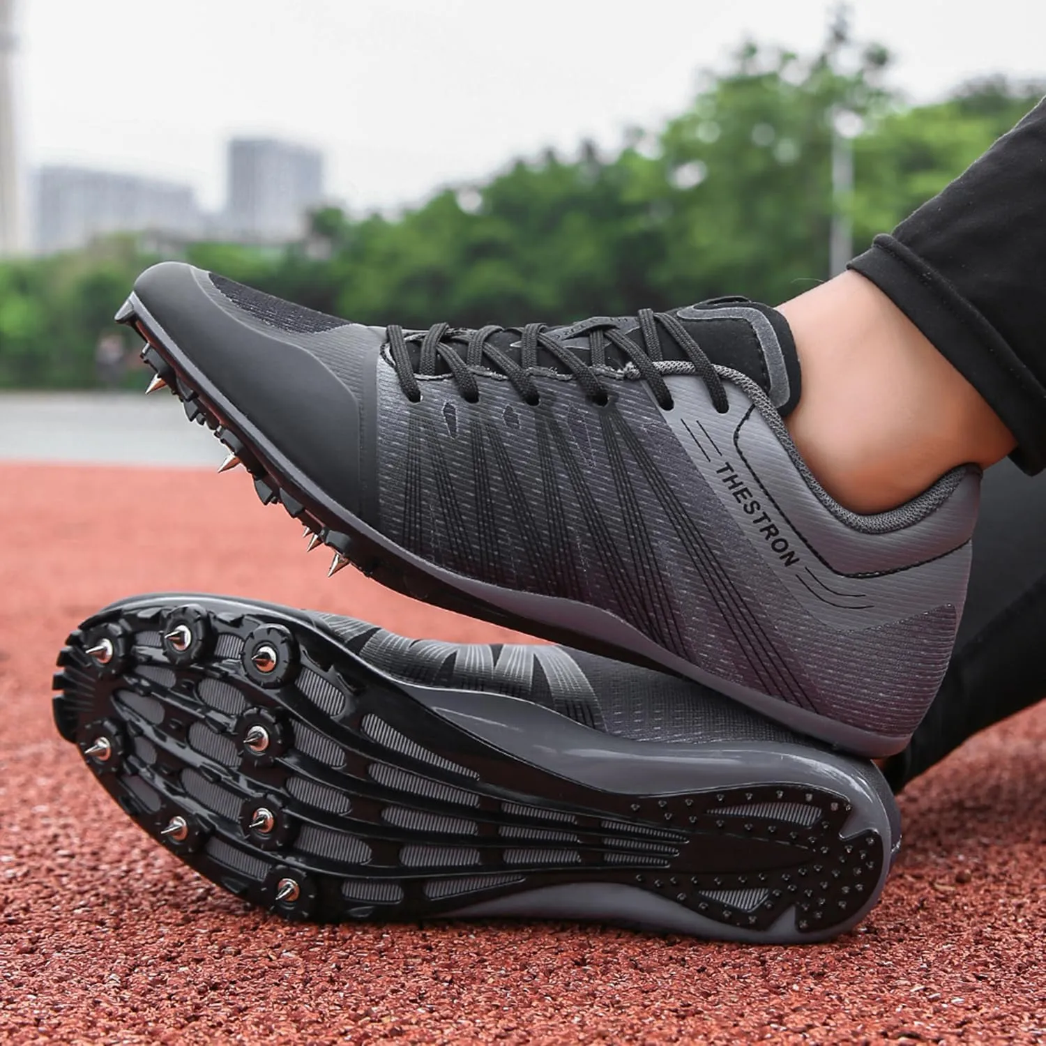 Mens Womens Track and Field Shoes Spikes Track Race Jumping Sneakers Professional Running Nail Spikes Shoes for Kid