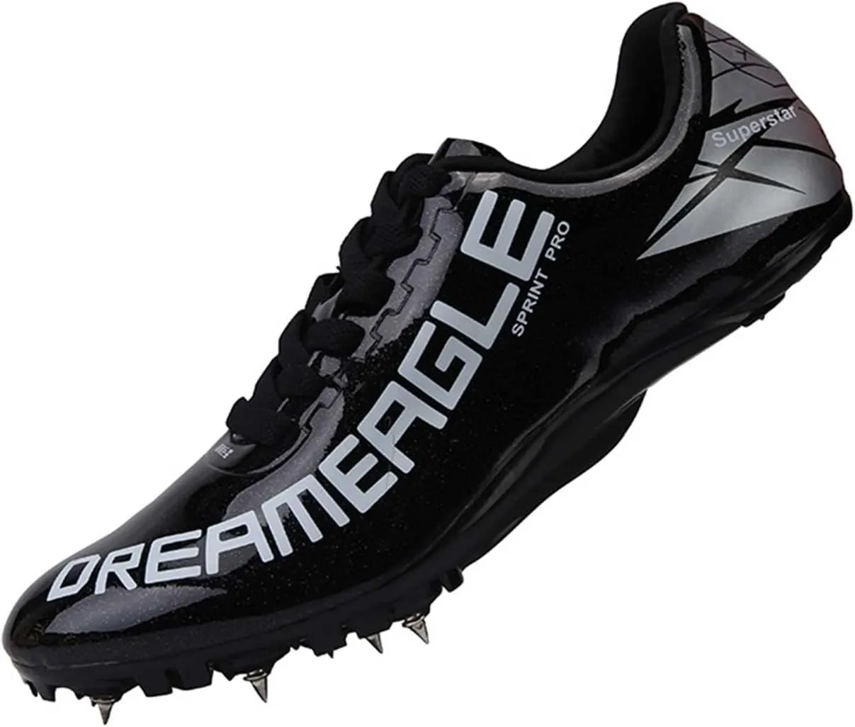 Mens Womens Track and Field Shoes Sprint Sport Sneakers Mesh Breathable Professional Running Nail Spikes Shoes for Boys Girls