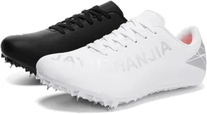 Mens Womens Track and Field Shoes Sprint Sport Sneakers Mesh Breathable Professional Running Nail Spikes Shoes for Boys Girls