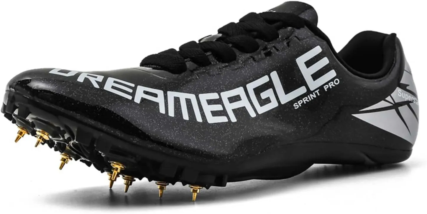 Mens Womens Track and Field Shoes Sprint Sport Sneakers Mesh Breathable Professional Running Nail Spikes Shoes for Boys Girls