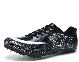 Mens Womens Track and Field Shoes Sprint Sport Sneakers Mesh Breathable Professional Running Nail Spikes Shoes for Boys Girls