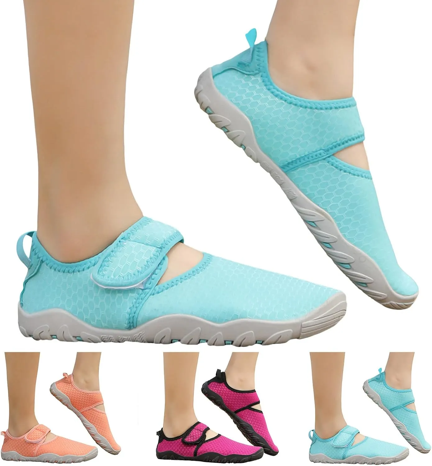 Mens Womens Water Shoes Barefoot Quick Dry Aqua Beach Swim Pool Shoes Non Slip Outdoor Sports Hiking Surf Yoga Lightweight Footwear