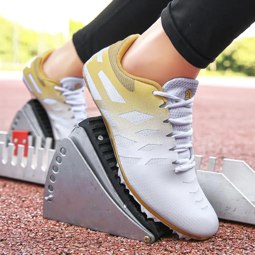 New Track and Field Shoes for Men Women Kids Boys Girls 8 Spikes 100-400 Meter Running Racing Shoes Professional Sprint Sport Sneakers