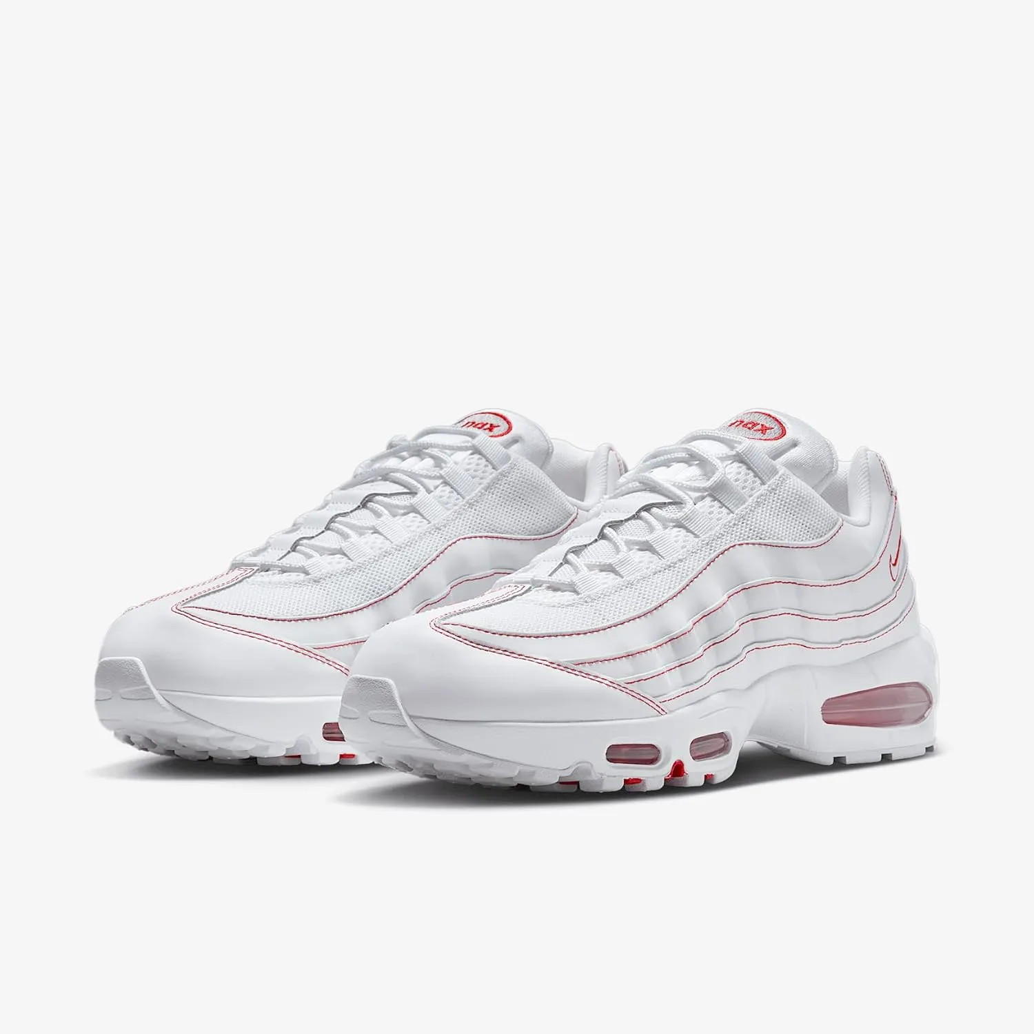 Nike Air Max 95 OG Men's Shoes (IB7936-100, White/University Red/White)