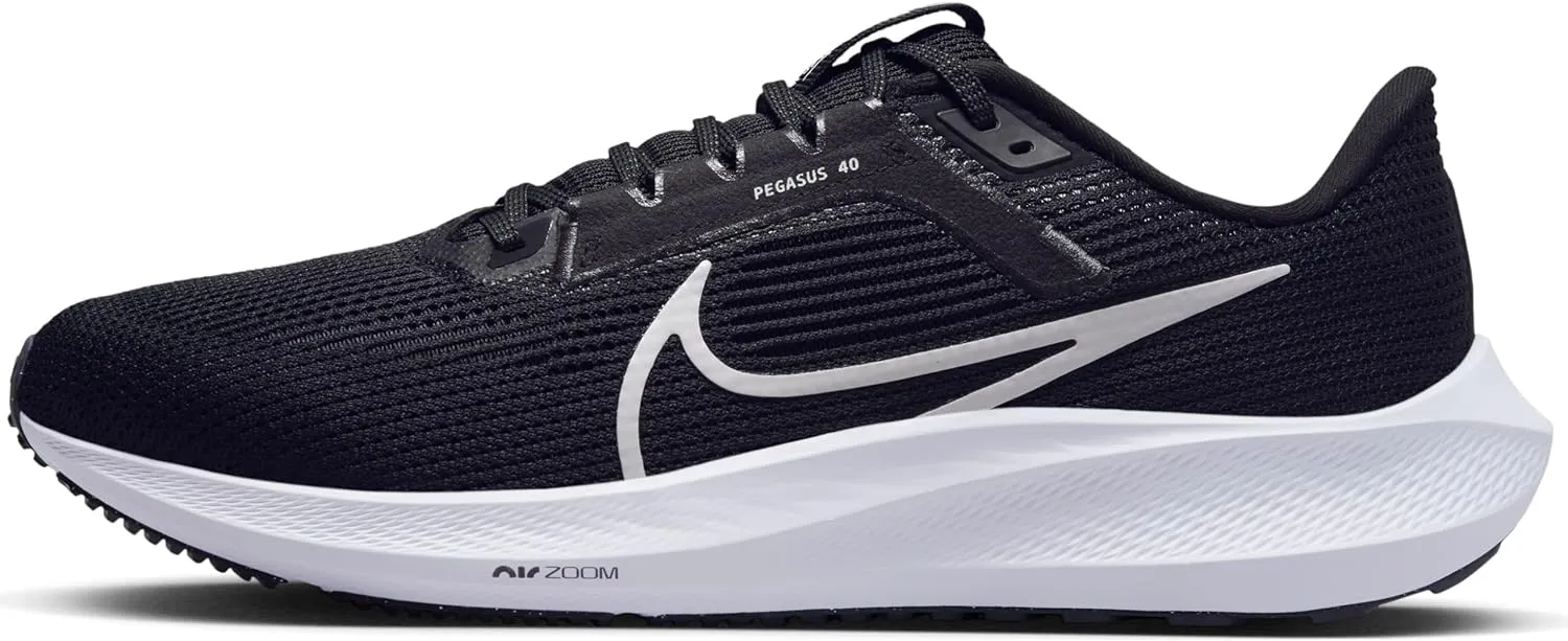 Nike Men's Low-Top Sneakers, Black White Iron Grey, 9.5