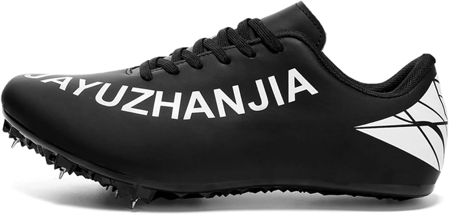 ONAIC Mens Track and Field Shoes Boys Girls Teenagers 8 Spikes Sneakers Race Jumping Running Training Shoes Professional Sprint Sport Shoes