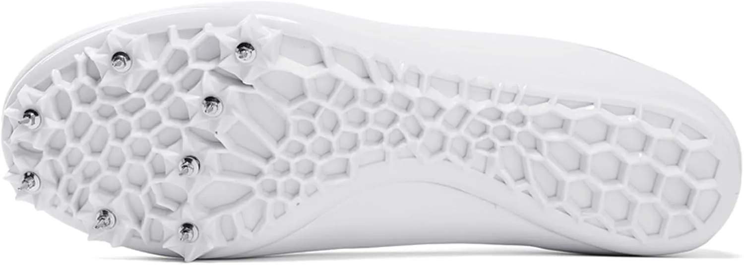 ONAIC Mens Track and Field Shoes Boys Girls Teenagers 8 Spikes Sneakers Race Jumping Running Training Shoes Professional Sprint Sport Shoes
