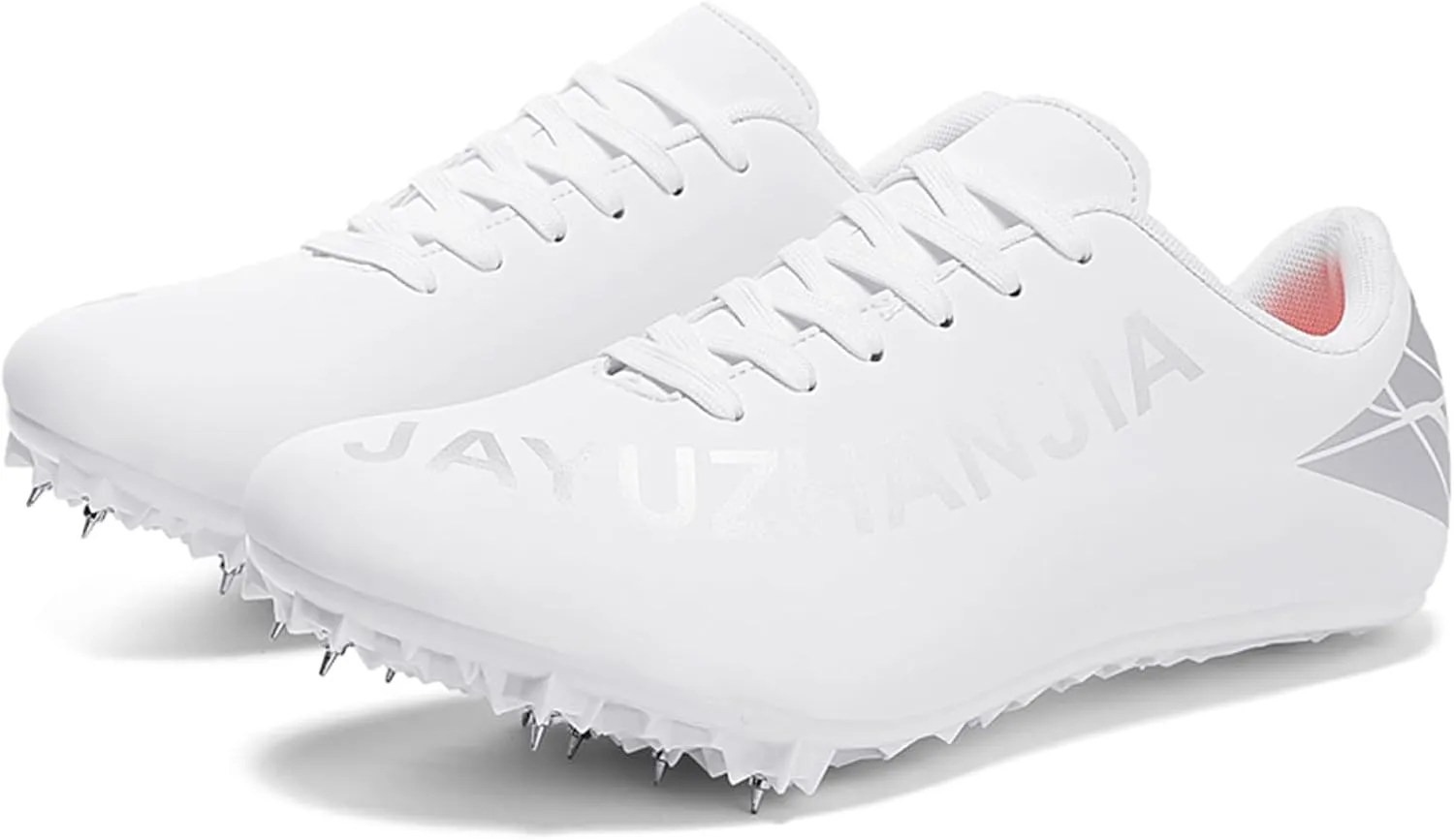 ONAIC Mens Track and Field Shoes Boys Girls Teenagers 8 Spikes Sneakers Race Jumping Running Training Shoes Professional Sprint Sport Shoes