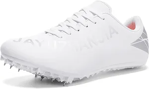 ONAIC Mens Track and Field Shoes Boys Girls Teenagers 8 Spikes Sneakers Race Jumping Running Training Shoes Professional Sprint Sport Shoes