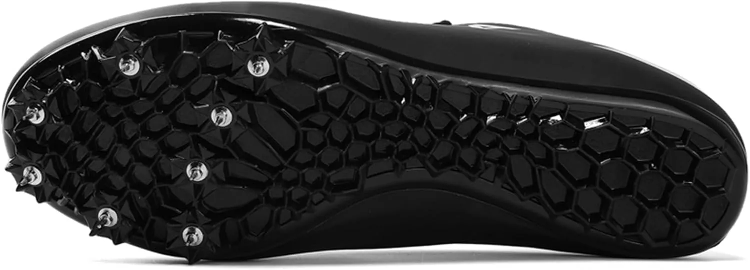ONAIC Mens Track and Field Shoes Boys Girls Teenagers 8 Spikes Sneakers Race Jumping Running Training Shoes Professional Sprint Sport Shoes