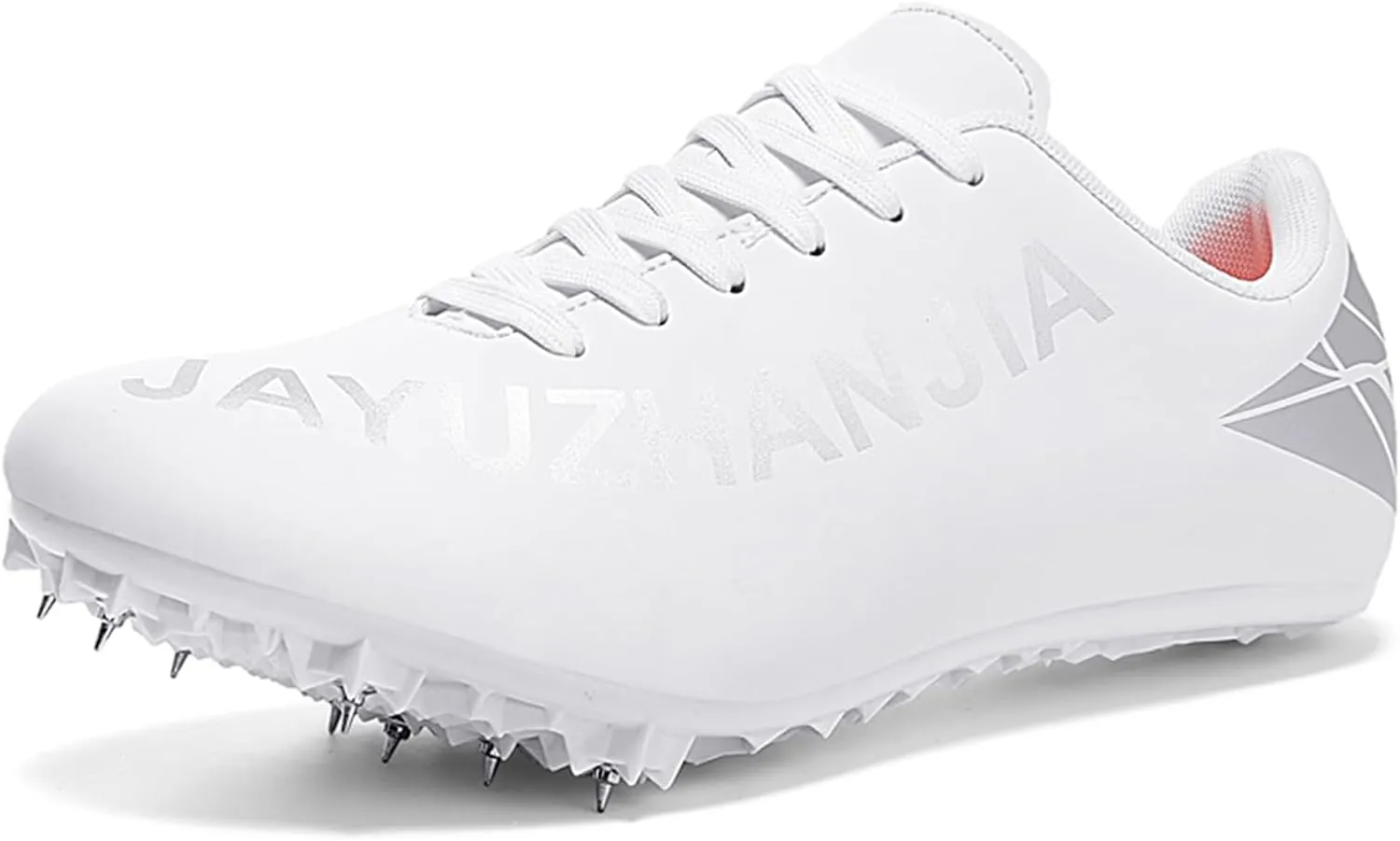 ONAIC Mens Track and Field Shoes Boys Girls Teenagers 8 Spikes Sneakers Race Jumping Running Training Shoes Professional Sprint Sport Shoes