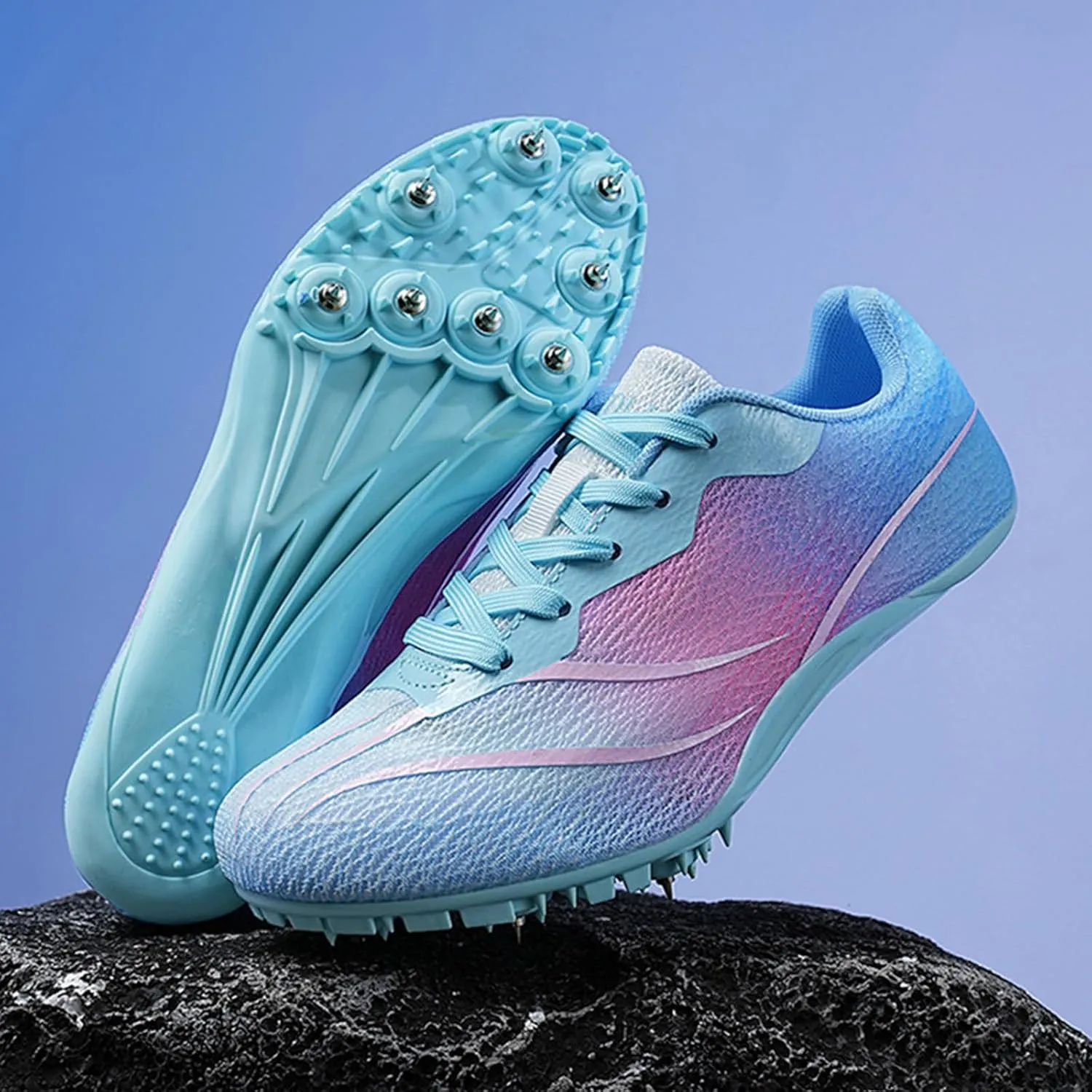 ONAIC Track and Field Spikes Shoes Men Women Youth Boys Girls Racing Jumping Sprint Sneakers Lightweight Non-Slip Training Competition Running Shoes