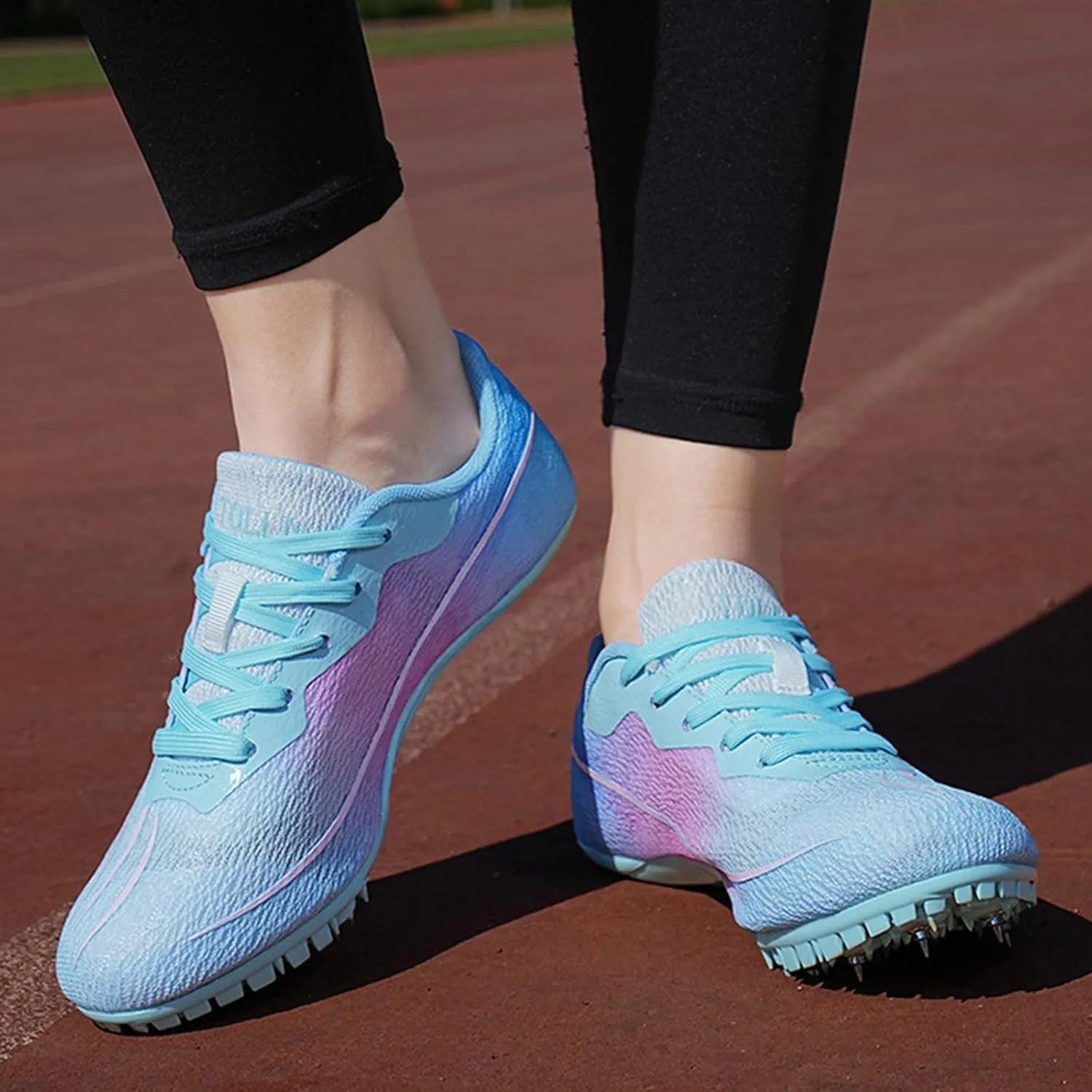 ONAIC Track and Field Spikes Shoes Men Women Youth Boys Girls Racing Jumping Sprint Sneakers Lightweight Non-Slip Training Competition Running Shoes