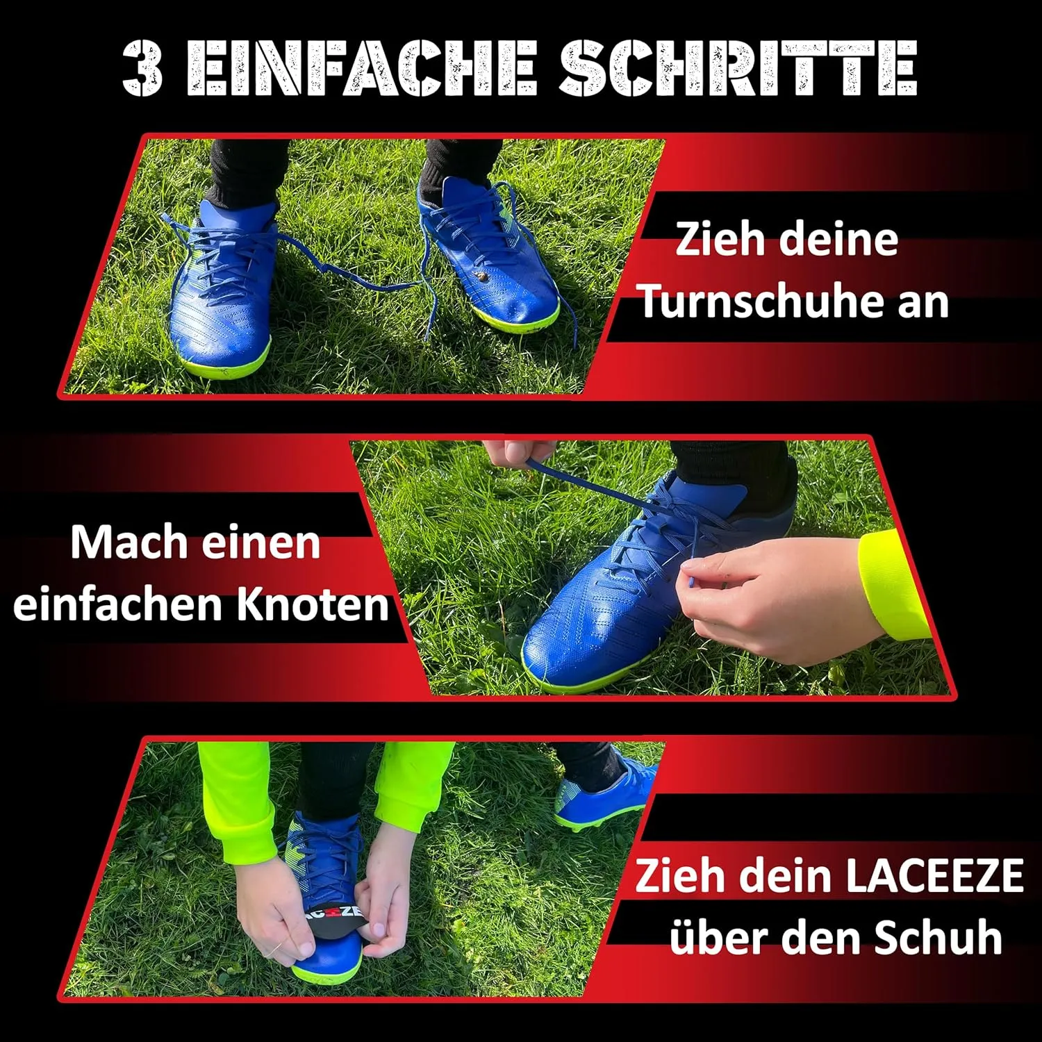 Original Bands Fits shoe size 1-7 USA keeps laces tied during sport, soccer, rugby, field hockey